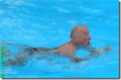 Geoff swimming